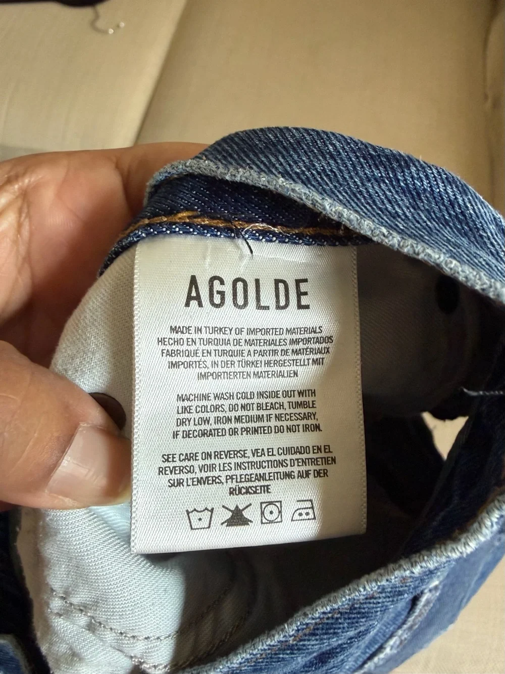 AGOLDE Parker Long Denim Shorts - Altered to Fit Size 30